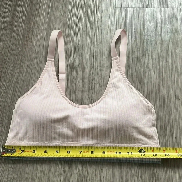 CALVIN KLEIN PINK SPORT RIBBED SEANLESS BRA ADJUSTABLE STRAPS SIZE M - Picture 9 of 12